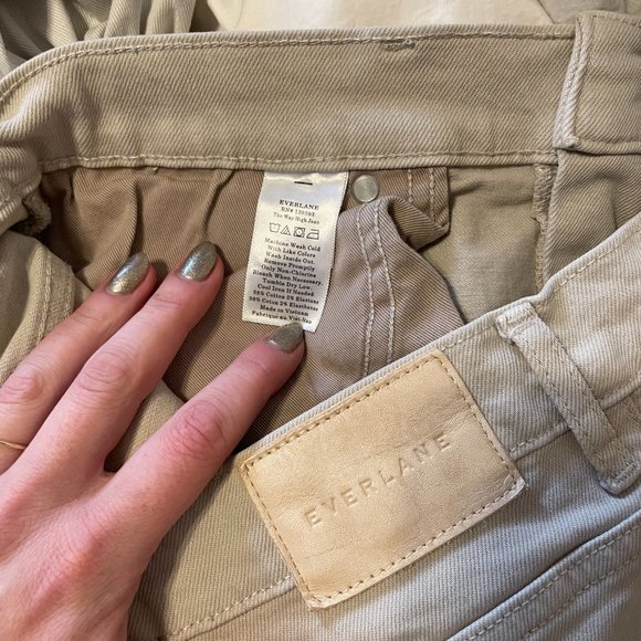 Everlane Way High Jean in Flax, Size 31 - Picture 8 of 8